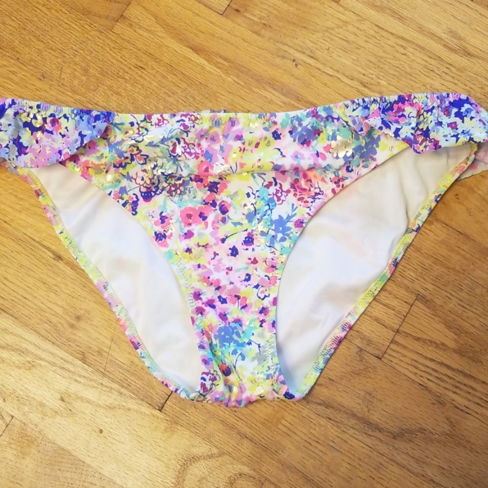 Victoria's Secret Swim gold confett bikini M